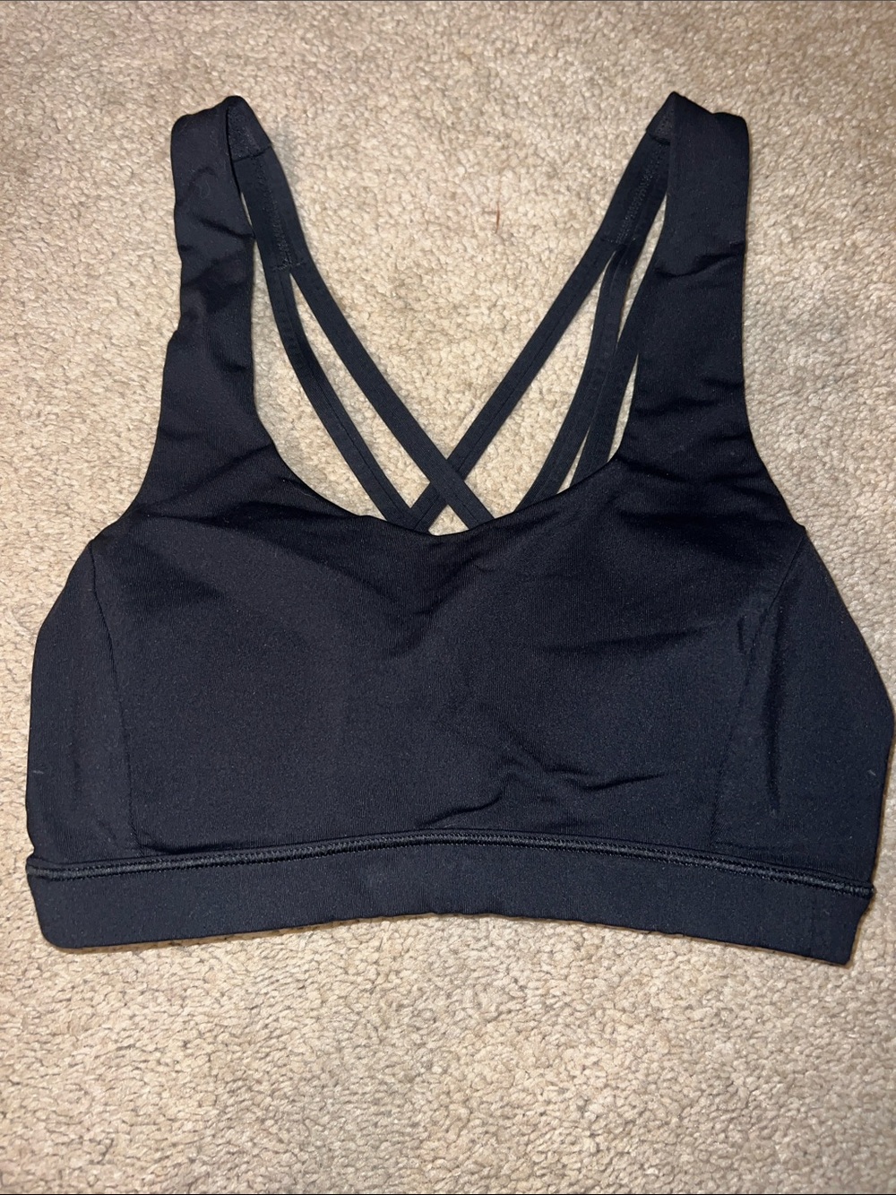 Size 2 black Lululemon Sports Bea